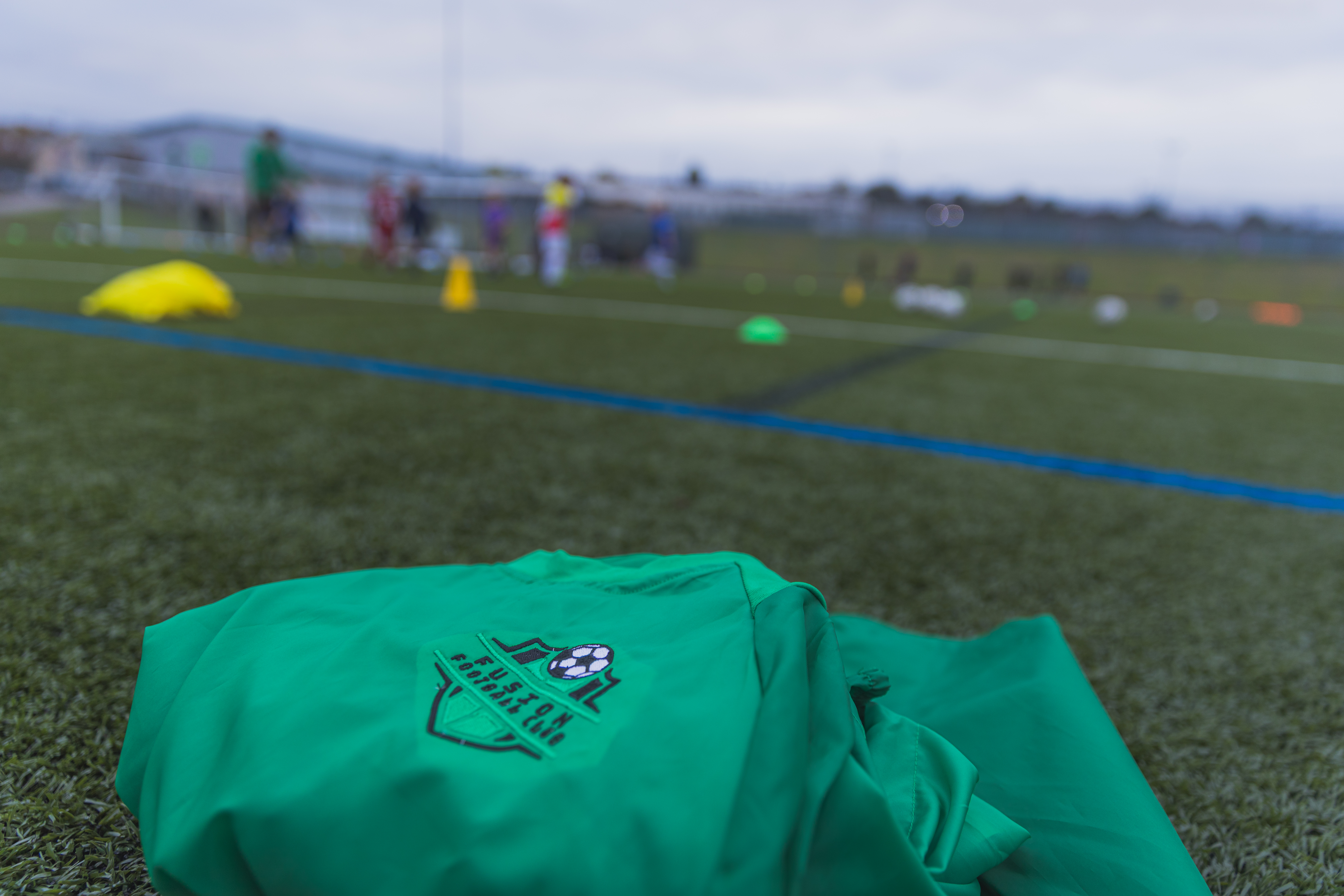 Fusion FC training session on the pitch